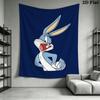 Bugs Bunny Wall Tapestry Aesthetic Wall Hanging Printed Fabric Blanket Decorative Tapestries for Bedroom Living Room Home Decor