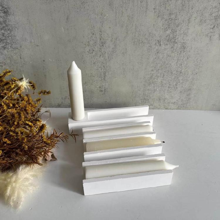 Elongated Silicone Craft Mould 3D Elongated Candle Holder Mould Decorations Tool