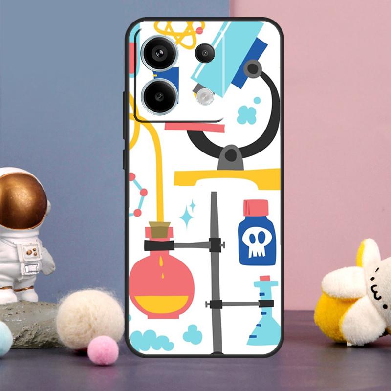 Vintage Chemistry Laboratory Case For Xiaomi Redmi Note 15 Pro Plus 10 11 12 13 14 Pro Redmi 15 15C 14C 10C 12C 13C Cover