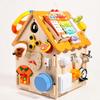 Early Learning Wooden Child-Centered Busy House Fine Motor Skill with