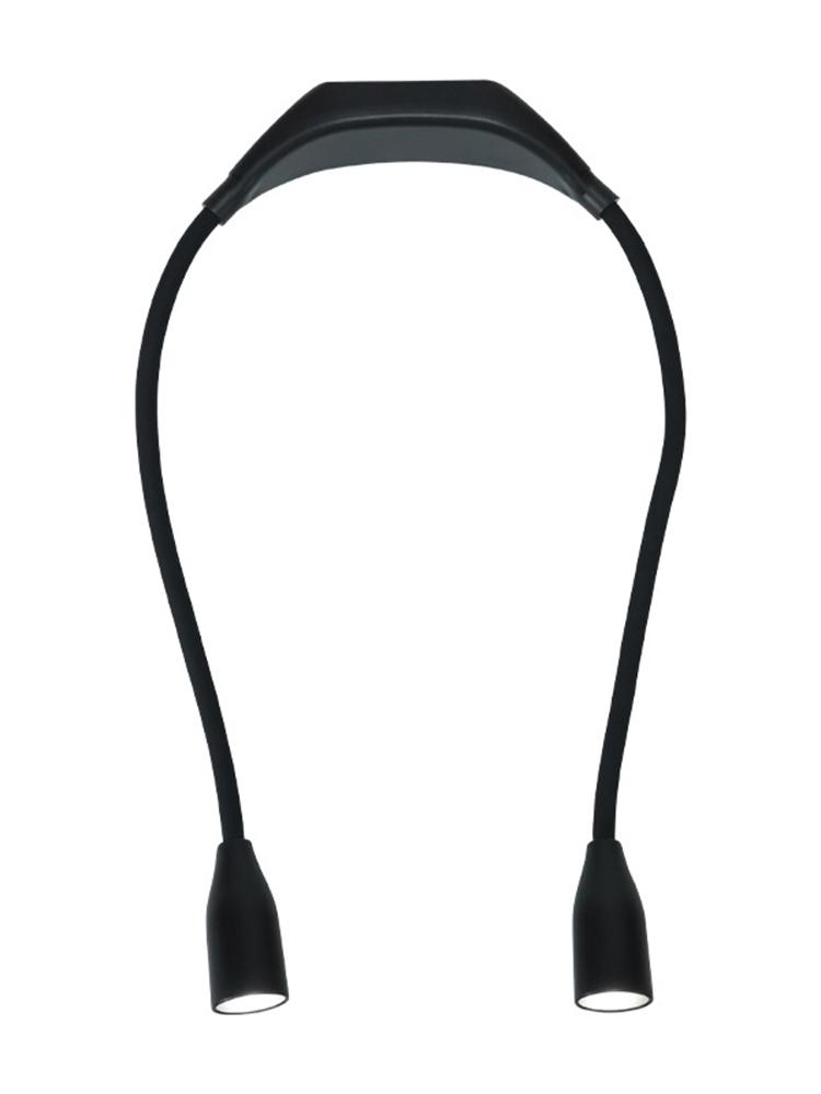 LED Neck Reading Light Bendable Arms Reading Lamp Adjustable Brightness LED Night Light Flashlight for Reading Crafting Knitting