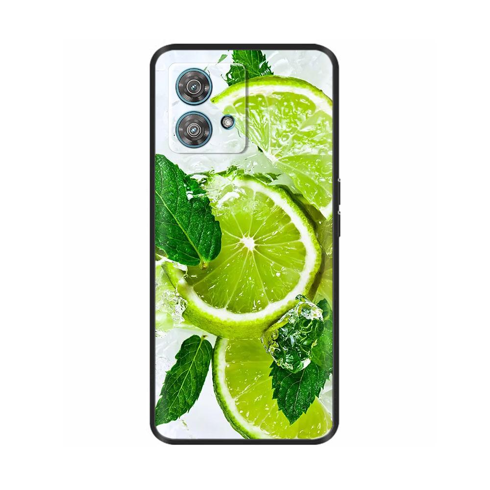For Motorola Edge 40 Neo Case Cute Soft Black Silicone Phone Back Cover for Moto Edge40 Edge 40 Neo Protective Shell Cases Coque