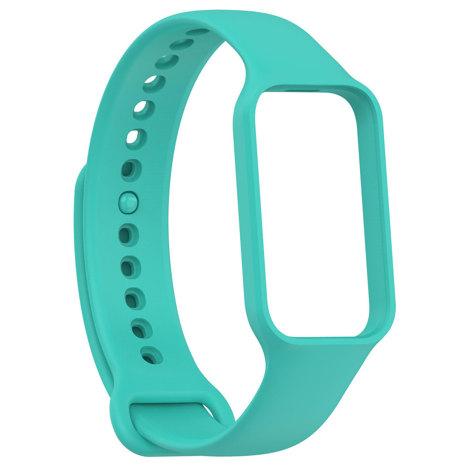 

Силиконовый ремешок для браслета Huami Amazfit Band 7, аксессуары для ремешка часов Huami Amazfit Band 7 циан