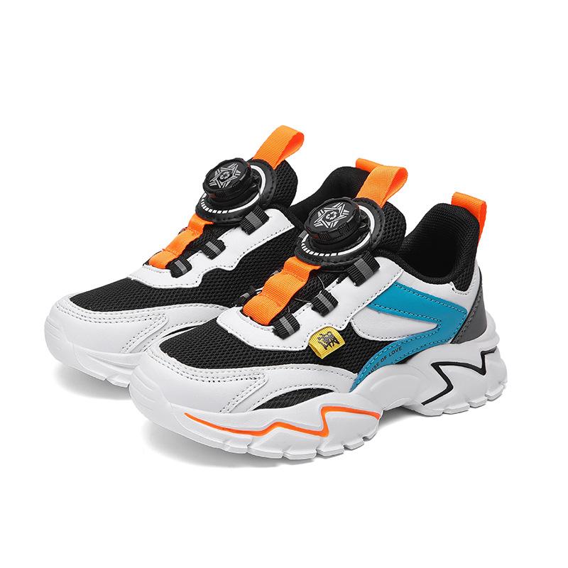 Low-top spring and autumn mesh sports children's flat-bottomed explosive sports running shoes 2025