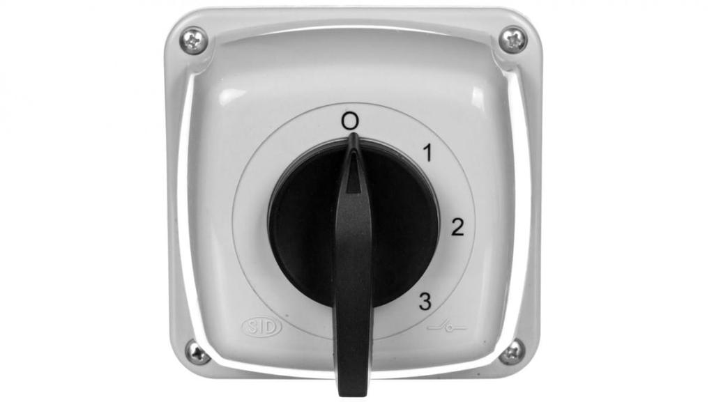 Cam Switch 0-1-2-3 3P 16A Ip44 In Housing Arc 16-63 921663