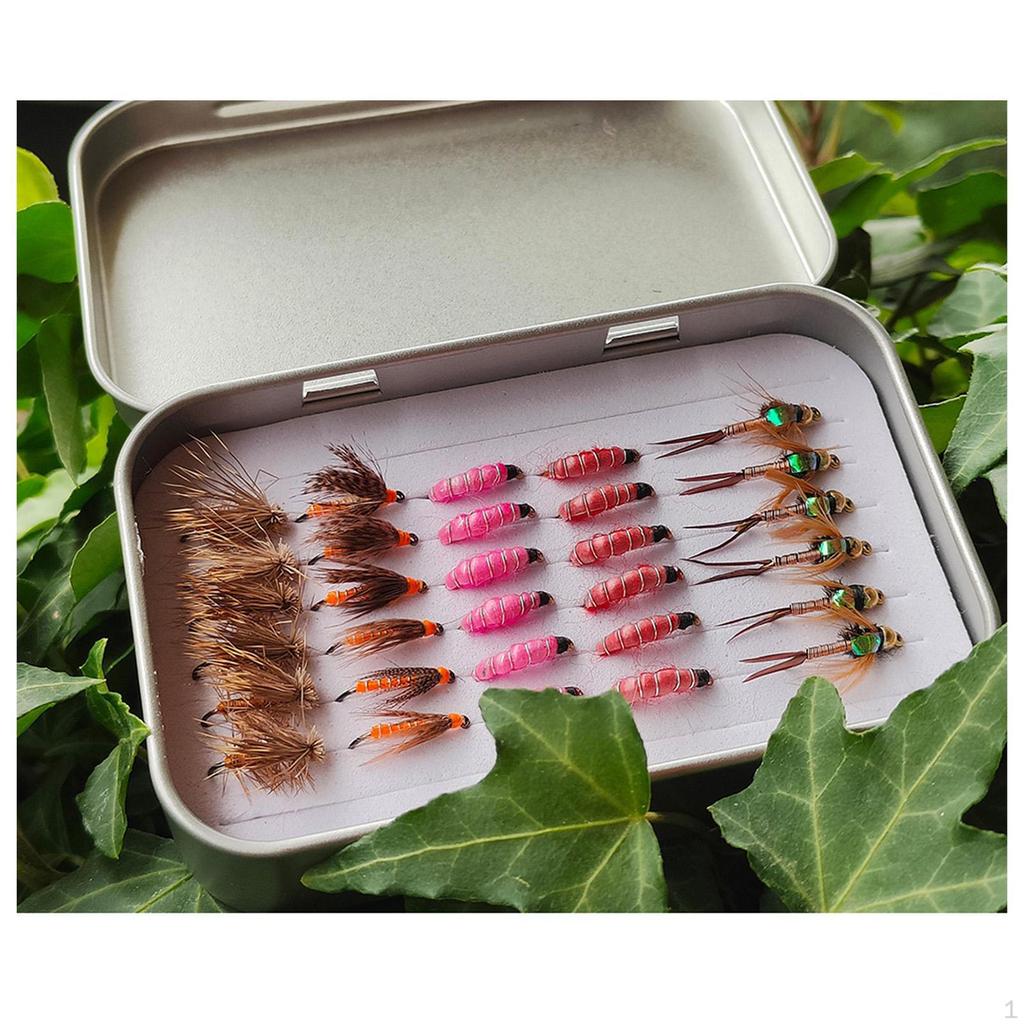 Fly Storage Box Container Portable with Insert Foam Practical Organizer Fishing Lure for
