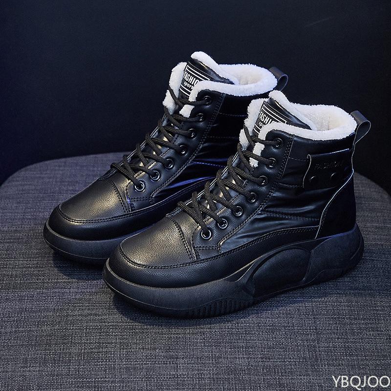 Fashion High top snow boots for women's winter new style cold resistant warm simple comfortable versatile cotton shoes for daily leisure