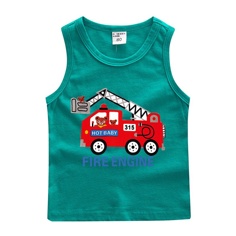 Boys' 100% Cotton Sleeveless Camisole - Trendy Summer T-Shirt Layer & Casual Vest