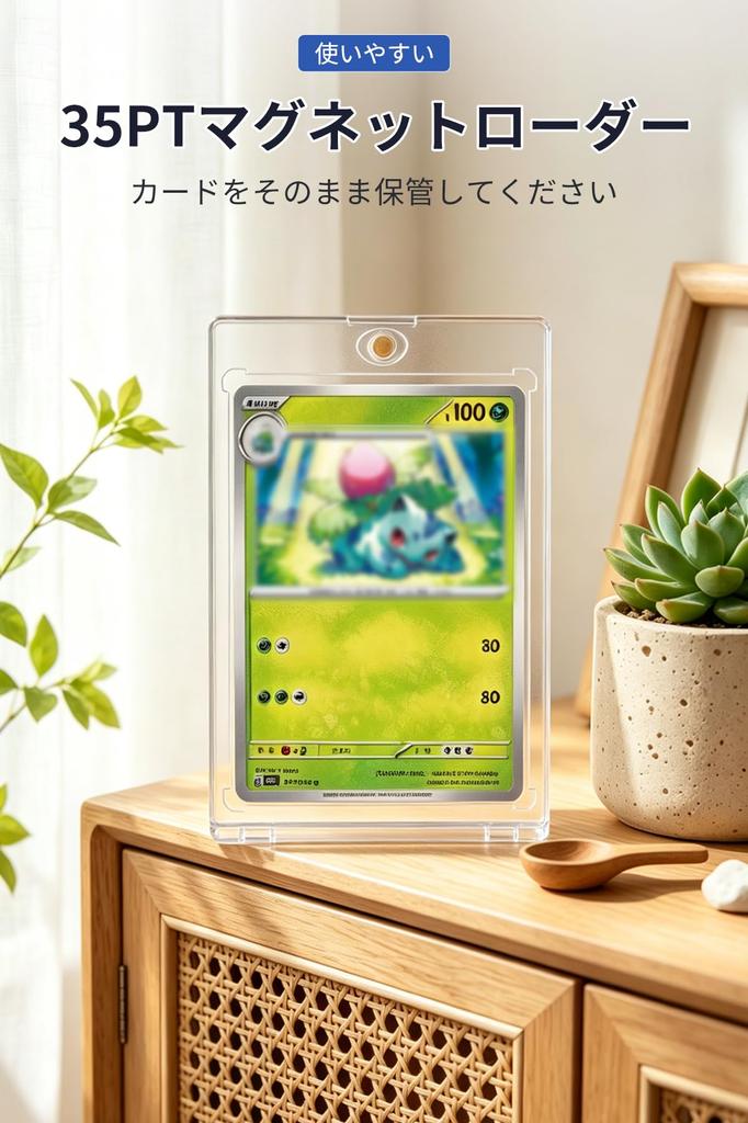 HG CHASING TRIBE Magnetic Card Trading Card Holder X Official Sleeve Compatible 35pt UV Cut Magnetic Holder Card Case Card Protection Storage Trading
