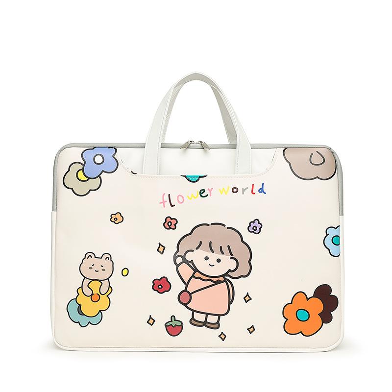 New laptop bag girls high-value cartoon cute liner bag inch college students large-capacity storage