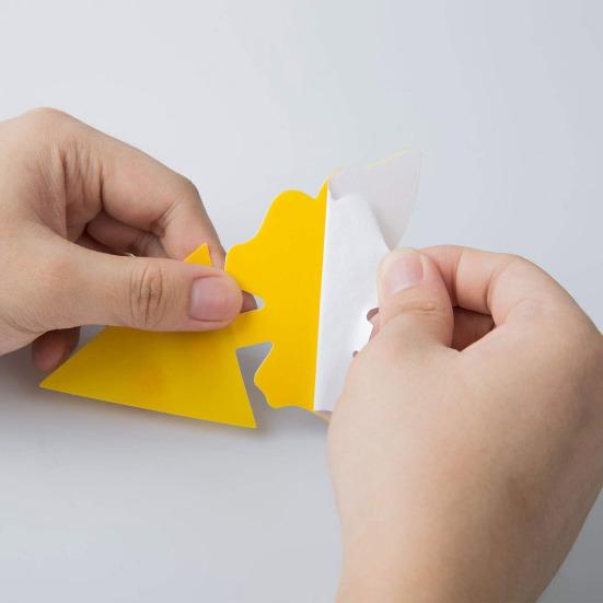 20 sztuk lepka tablica na owady geometryczna, trwała papierowa mucha na owady pułapka odstraszająca dla roślin domowych