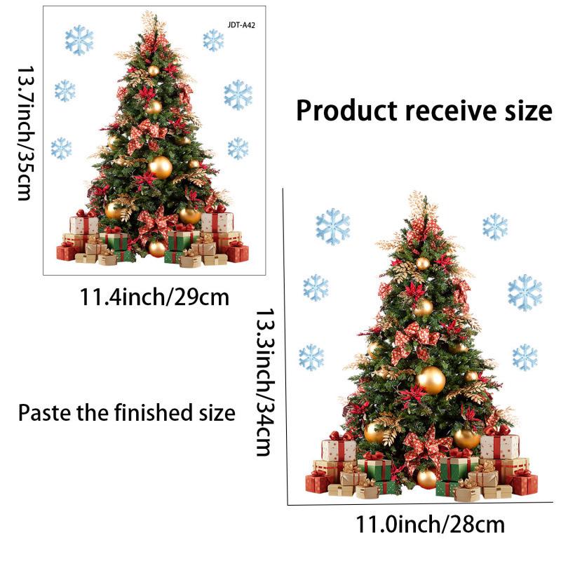 

Festive Xmas Tree & Holiday Decor Window Stickers