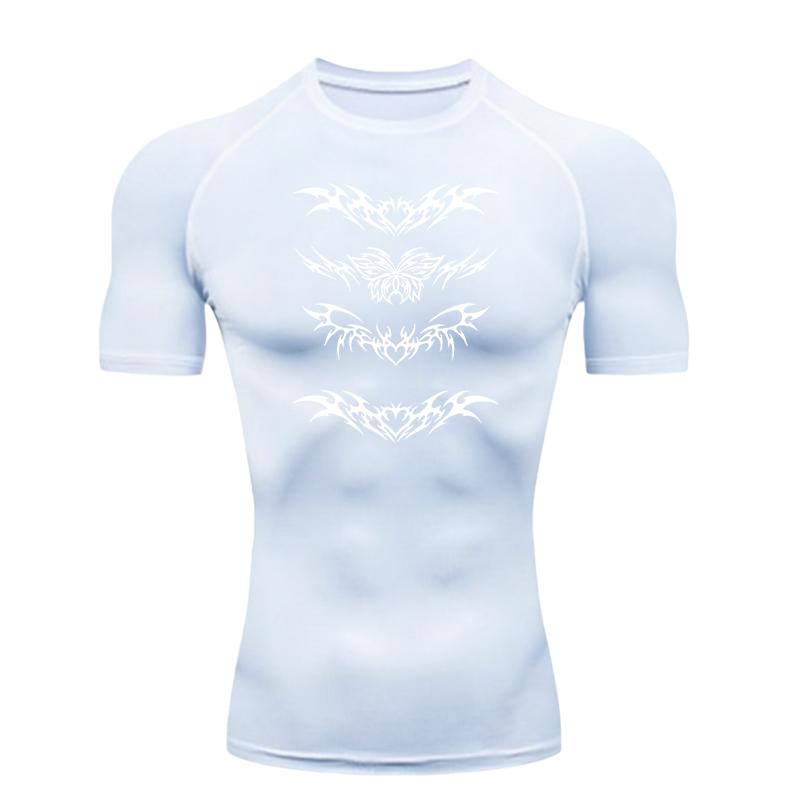 Men's Sports T-shirt Training Fitness Compression Running T-shirt MMA T-shirt Rashgard Tops Tee Quick Dry Short Sleeve T-Shirt