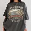 Amalfi Coast Italy T-Shirt, Vintage Italian Travel Tee, Mediterranean Vacation Shirt, Coastal Summer Graphic Tee