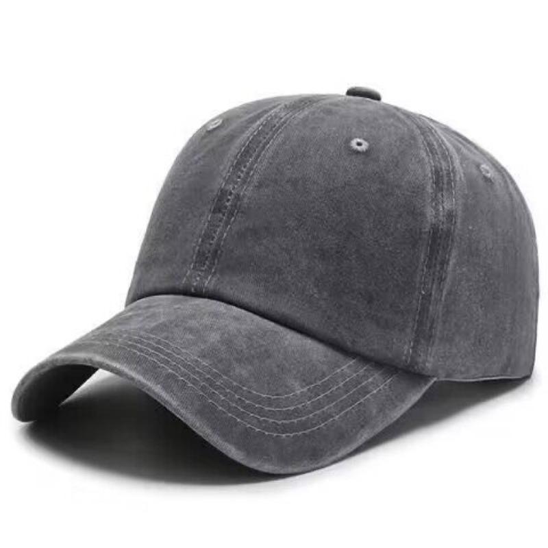 Vintage Washed Dad Cap - Soft Top Plain Cotton Baseball Hat for Men & Women Wholesale Distressed Snapback Fashion Streetwear