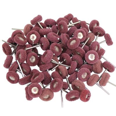 Kit de 100 Piezas de Rueda Abrasiva para Pulir y Abrillantar para Herramienta Rotatoria de Pulido Accesorios de Rectificado Mandril de 2,35 mm