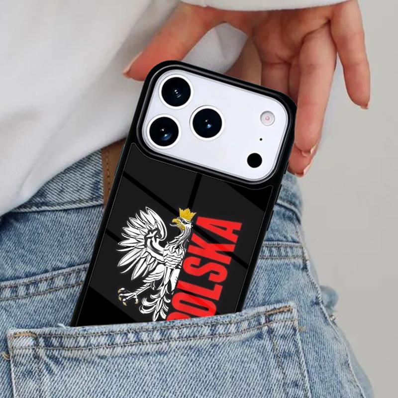 

Poland Flag Phone Case for iPhone 17ProMax 12 13 14 15 16e 17 Pro Max Plus Air Cover iPhone 16 Pro Max