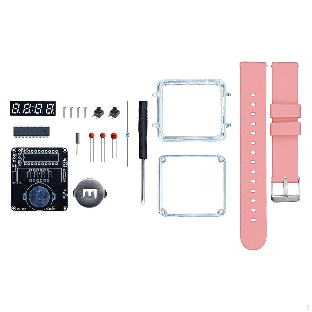 DIY elektronické hodinky Kit Víceúčelový vědecký experiment pro vzdělávání Začátečníci