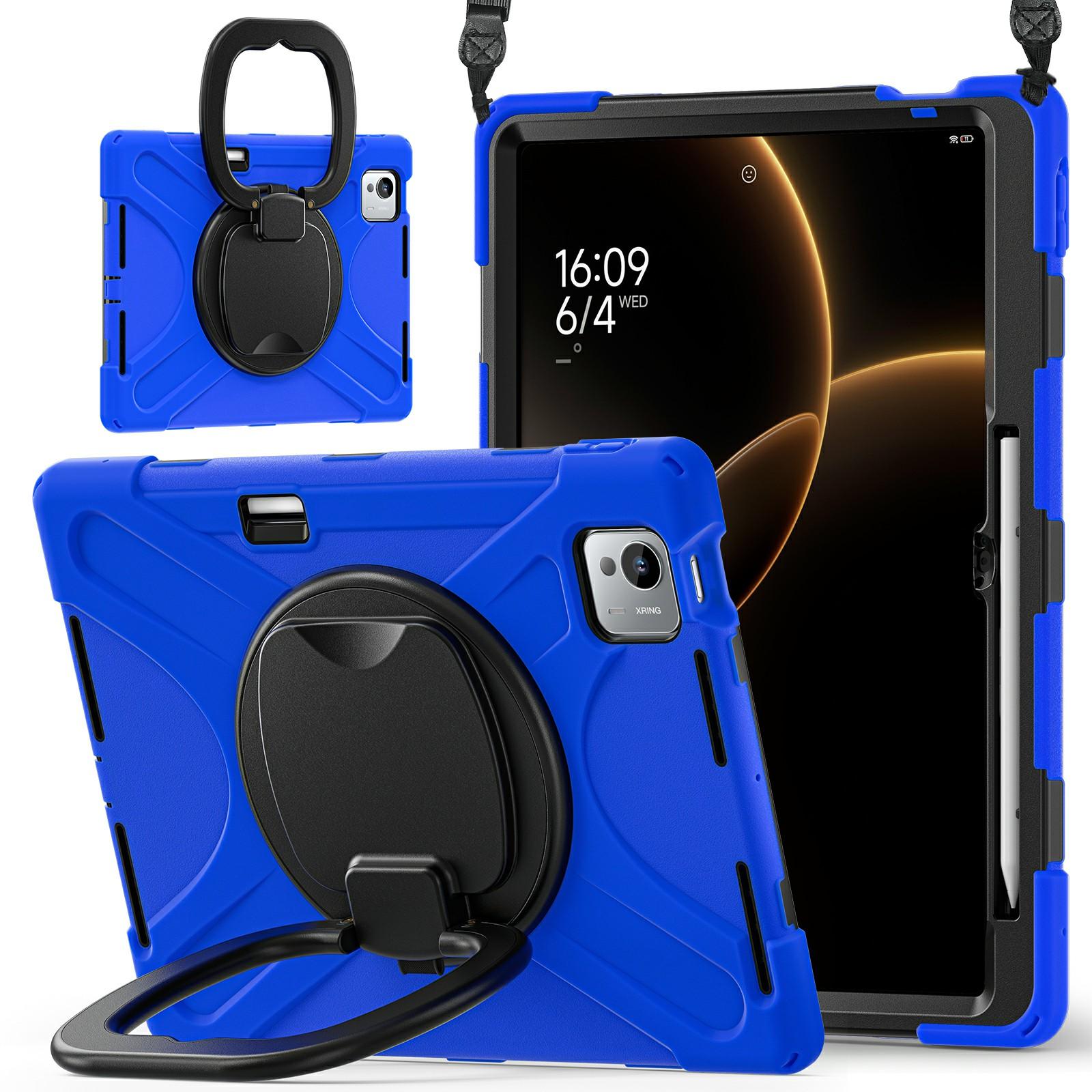 

For Xiaomi Pad 7 Ultra Case with Shoulder Strap TPU + PC + Silicone Kickstand Tablet Cover D