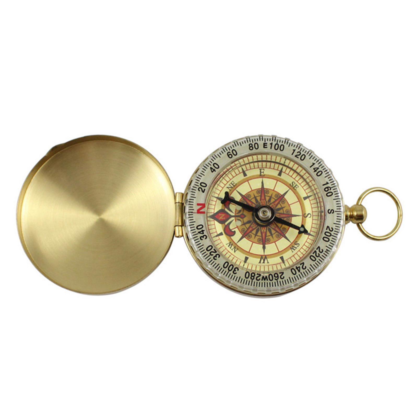 

Navigation Survival Compass Keychain Pocket Watch Compass Pocket Watch Flip Compass Portable Hiking Navigation Compass