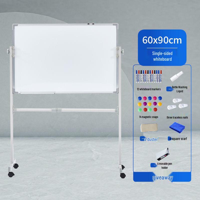 Magnetic Double-Sided Blackboard & Whiteboard Stand for Home, Office & Classroom.