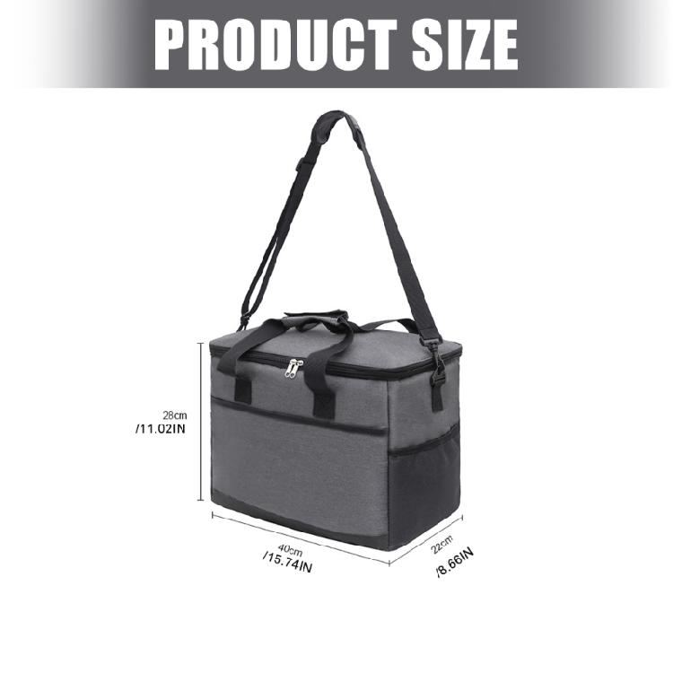 Waterproof Grocery Bag Picnics Bag with Handle, Insulated Coolers Bag Picnics Basket Leakproof Folding Thermal Coolers
