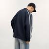 Li Ning Sports Life Collection Baseball Jacket Unisex Dark Marine Blue AWDV371-4