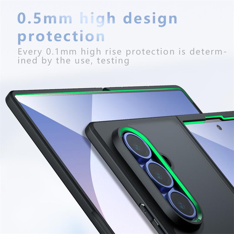 For Samsung Galaxy Z Fold7 Case Samsung Galaxy Z Fold7 5G Cover Luxury Matte PC + TPU Shockproof Phone Back Cover Galaxy Z Fold7