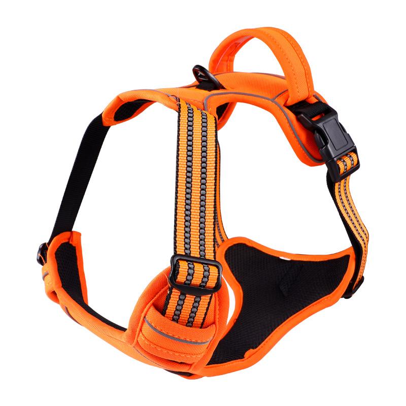 Dog Walking Pet Strap Universal Reflective Vest Dog Leash Chest Back