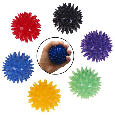 Ganzkörper-Massageball mit Stacheln, harter Stressball, 6 cm, für Fitness- und Sportübungen