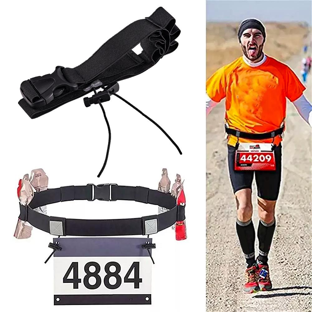 Marathon Race Number Belt Adjustable Sports Competition Belt Triathlon Race Belt for Running Cycling Triathlon Marathon China Mainland