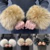 Faux Fur Cuffs Arm Warmers Furry Wrist Cuffs Holiday Costume Accessory for Women