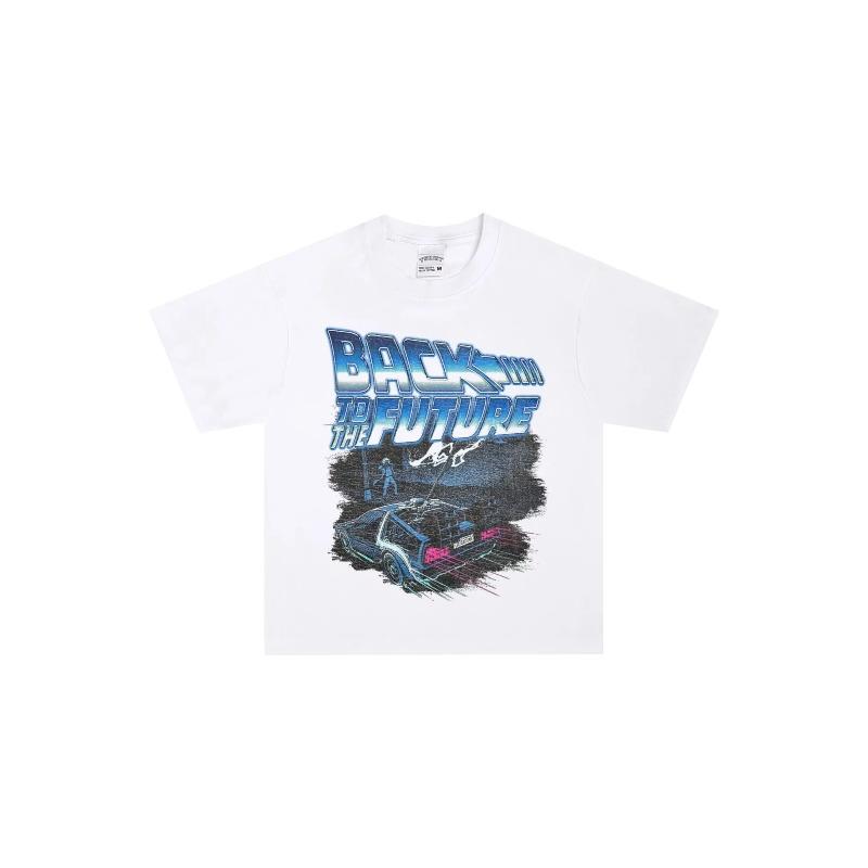New Summer Return To The Future Vintage Racing Print Unisexs Tshirt Unisexs Top Adult and Childrens Cotton Tshirt