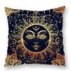 Abstract Star Moon Plush Pillow Cover Constellation Compass Totem Yoga Digital Printed Backrest Set Premium Durable