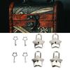 4 Set Treasure Chest Padlock   Metal Diary Book Jewelry Box Decorative Lock with Key S007 Five Pointed Star Shaped
