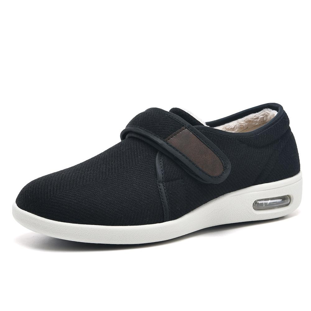 Herbst- und Winter-Herrenschuhe mit Klettverschluss, warme Herrenschuhe zum Gehen