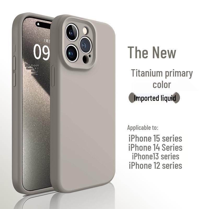 Apple Titanium Color iPhone 17 Pro Max Case, Liquid Silicone
