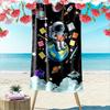 Astronaut Reading On Earth Design Beach Towel Quick-drying for Travel Outdoor Sports Jogging Beach and Swimming