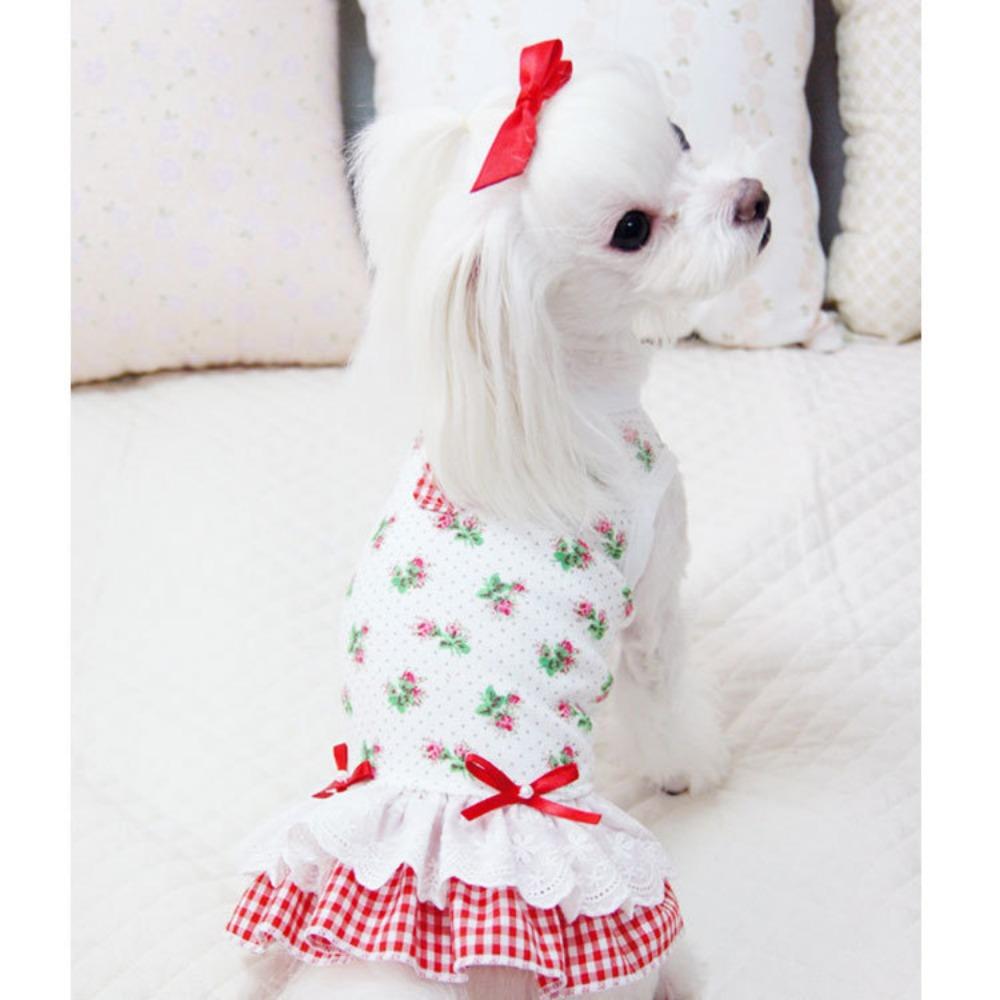 New Dog Cat Pet Cat Princess Dress Wedding Dress Small Spring Summer Autumn New Supplies Teddy Dog Clothes