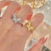 Exquisite Butterfly Rings for Women New In Silver Vintage Palace Style Female Ring Light Luxury Party Wedding