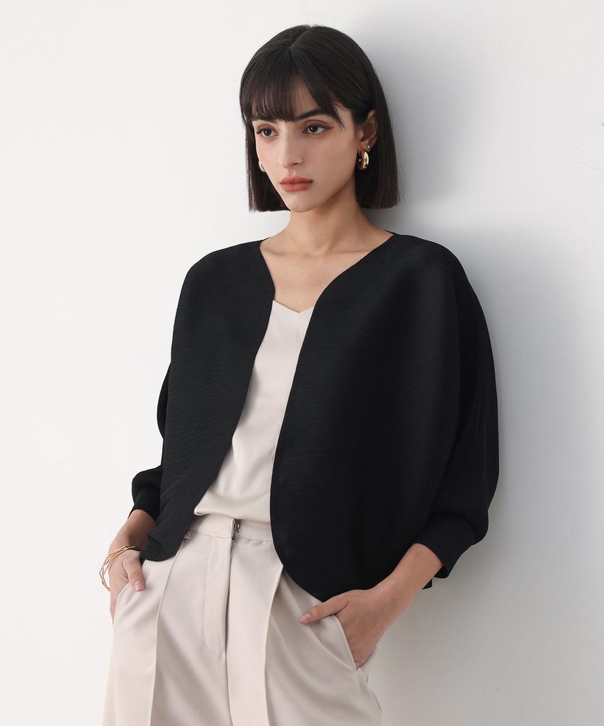 Pleatsmood Eini Plissierte Strickjacke