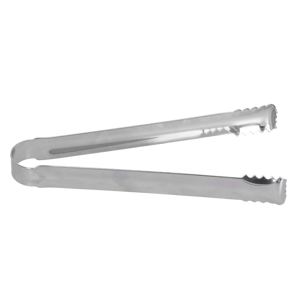 Stainless Steel Ice Clip Mini Barbecue Bread Salad Food Tongs for Kitchen Bar Restaurant