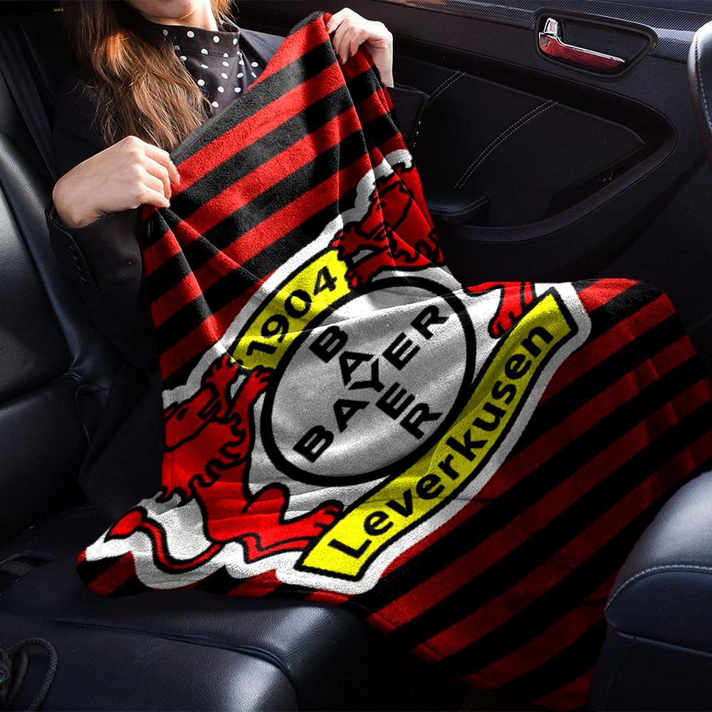 Bayer Leverkusen Theme Printed Blanket - Perfect for Couch, Bed, Travel & Outdoor Use | Machine Washable, Cozy & Durable.