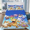 Cartoon Cover Pillowcase Bedding Set  D-DigimonS Greymons Adult Boy Girl Bedroom Decoration Children Single Double Large Size