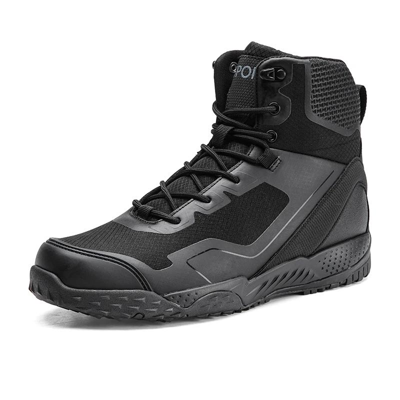 

Зимние мужские ботинки, кожаные ботинки для активного отдыха, мужская рабочая обувь, охотничьи, походные, для кемпинга, для скалолазания, резиновые сапоги, кроссовки 39 чёрный