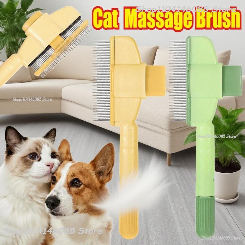 Щетка для удаления шерсти кошки Собаки Расческа для ухода за шерстью питомца для длинношерстных Удаляет волоски Очистка Ванная Щетка Принадлежности