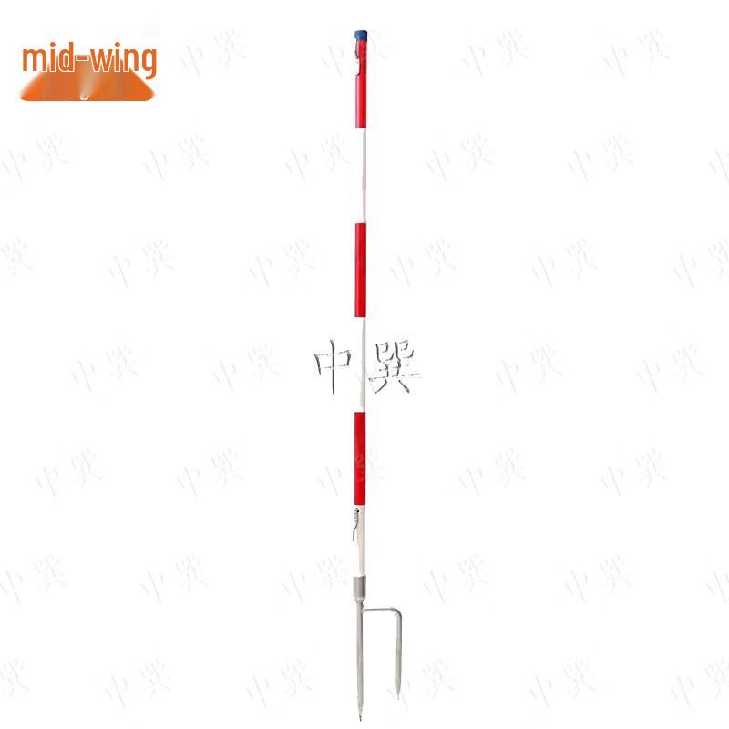 Red & White Fiberglass Safety Warning Rod