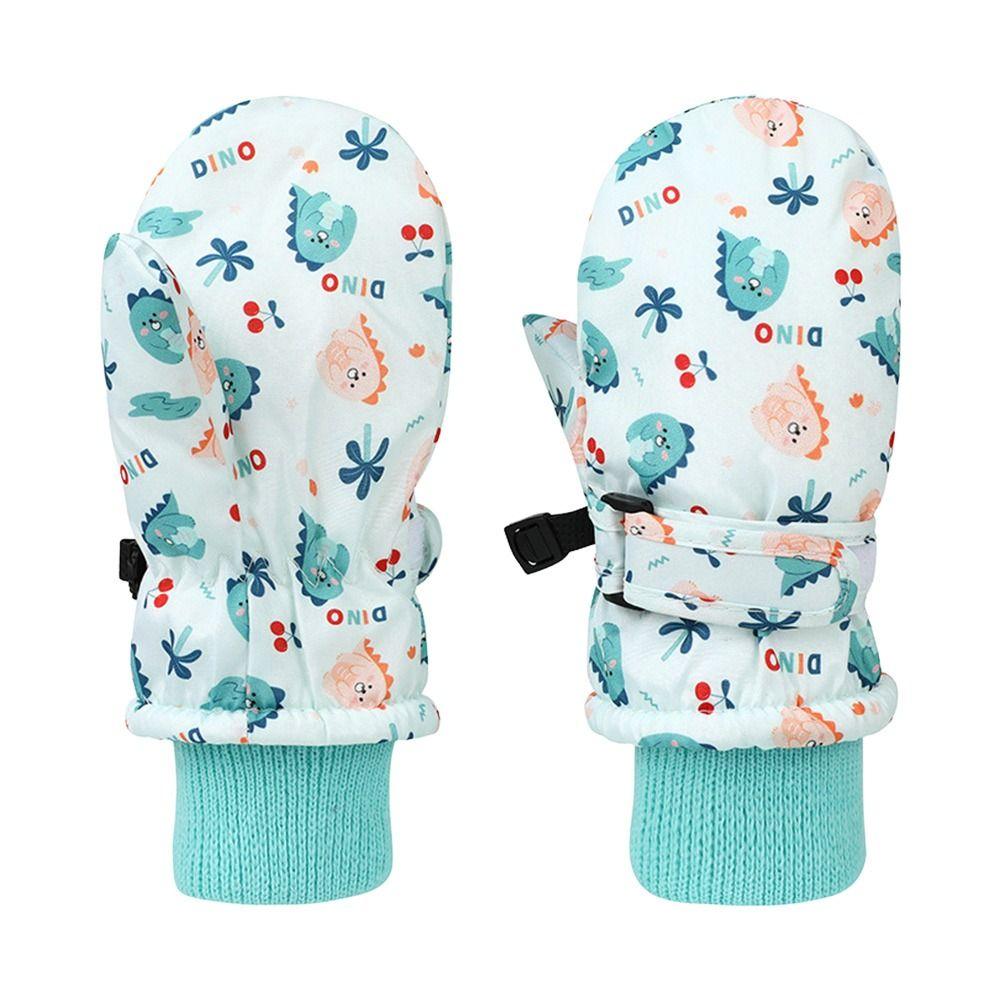 Waterproof Snow Gloves Non-slip Kids Winter Mittens Fashion Children Ski Gloves Snow Snowboard