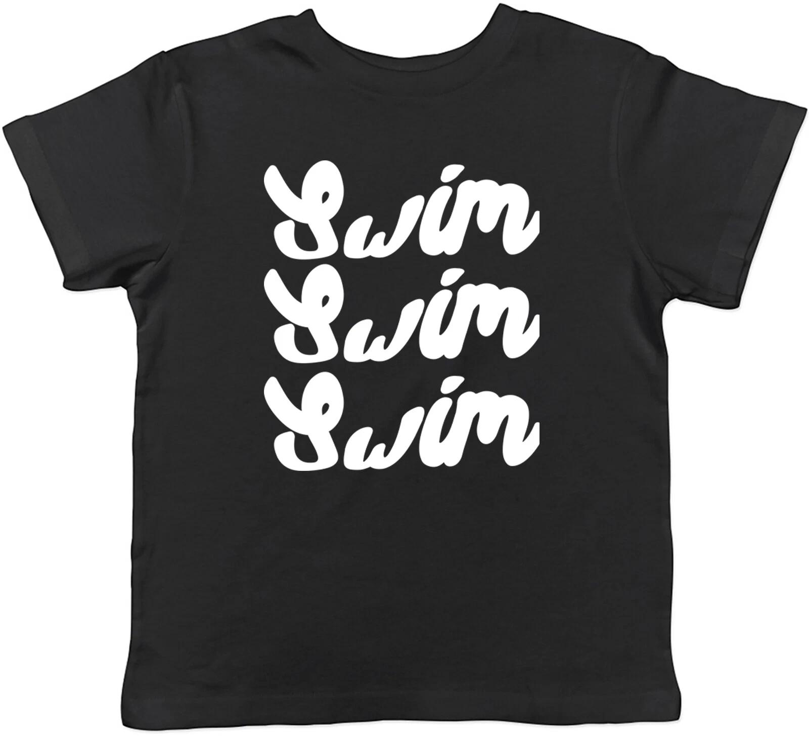 Плыви Плыви Плыви Детская Футболка Любитель Плавания Детский Мальчики Девочки Подарок 160