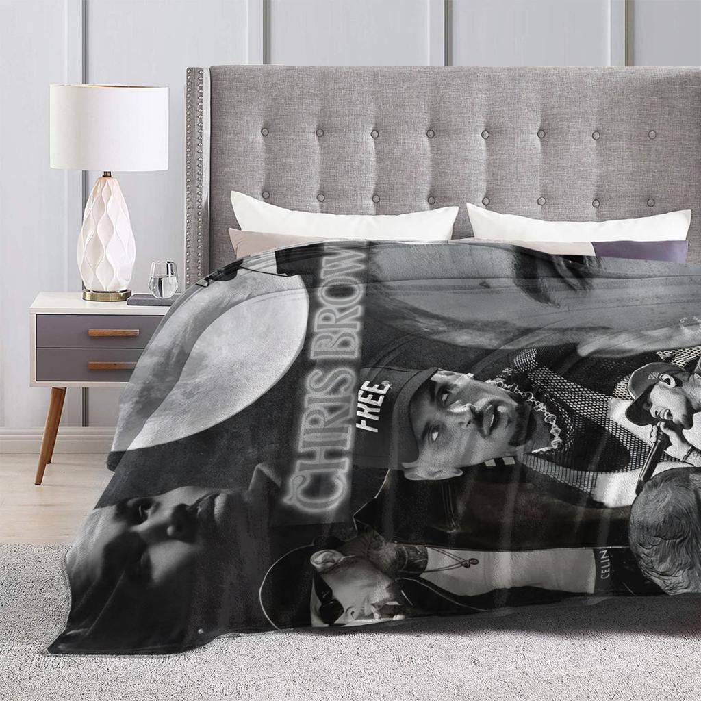 Chris Brown Breezy Bowl Xx Blanket  Airplane Travel Flannel Throw Blanket For Bedroom Soft Custom Quality Bedspread Gift Idea
